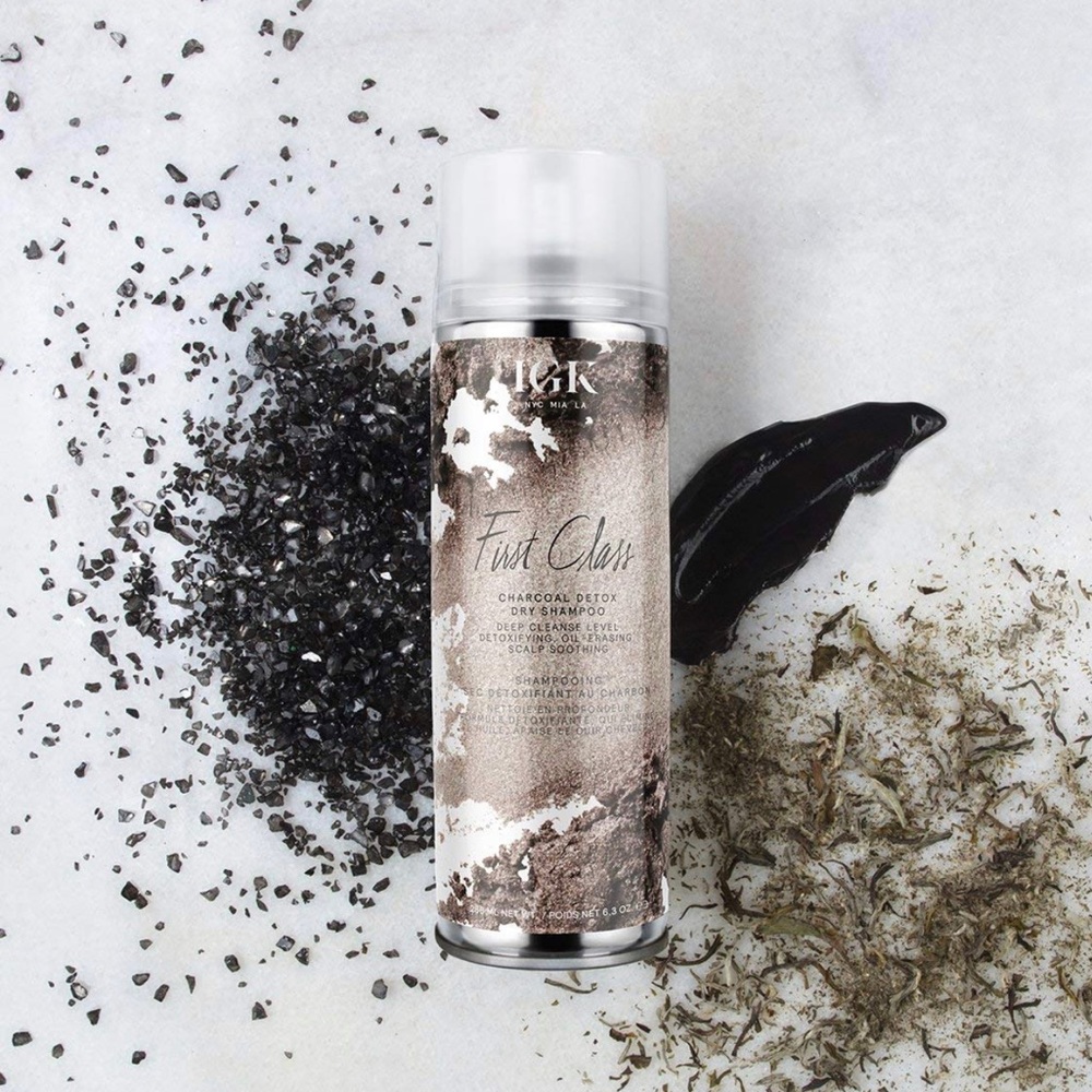 IGK l 6.3oz 288ml First Class Charcoal Detox Dry Shampoo Professional Hair Care